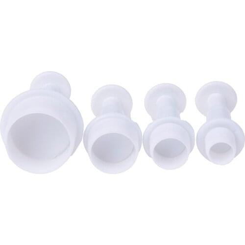 4pcs/lot Round Cookie Molds Stamp Plunger Cutters Mold-Moulds Cake-Decorating-Tools Cookie Kitchen-Baking Fondant