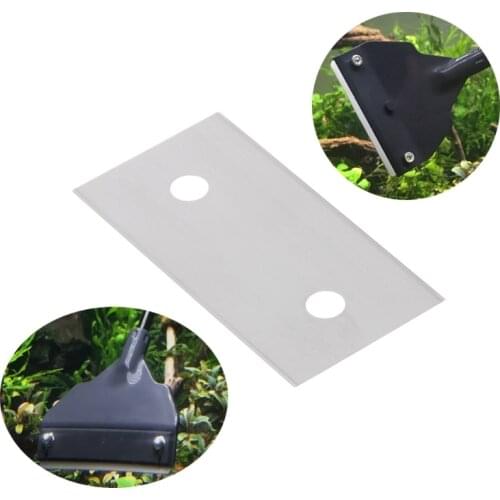 5 Pcs Aquarium Glass Fish Tank Stainless Steel Algae Scraper Blade Cleaner Blade for aquarium