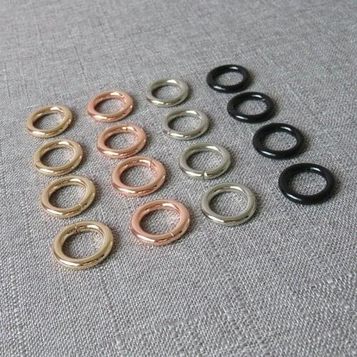 50 Pcs 15mm Heavy Duty Metal O Ring Belt Buckle Clasp For Bag Dog Pet Harness Backpack Straps Loop Smooth Pendants Accessories