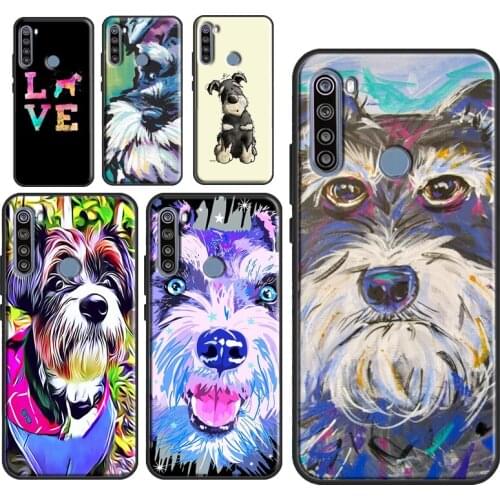 Lovely Dogs Schnauzer Case For Xiaomi Redmi Note 10 7 8 9 Pro Note 8T 9S Fundas For Redmi 9T 9C 9A 8A K40 Cover