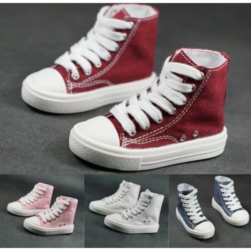 D03-P536 children toy BJD DD SD MSD 1/3 1/4 uncle dolls Photo props Accessoriess High-top sneakers casual shoes 1pair