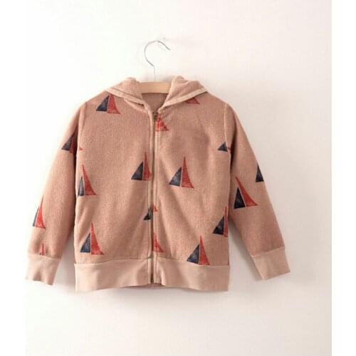Kids Jacket 2020 Autumn Winter StRafina Boys Girls Coat Outerwear Baby Hooded Sailing Boat Jacket Children Clothes