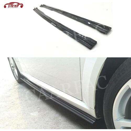 Carbon Fiber Side Skirts Extensions For Audi TT TTS TTRS 2014 2015 2016 2017 BT Style FRP Side Bumper Door Lip Splitters Winglet