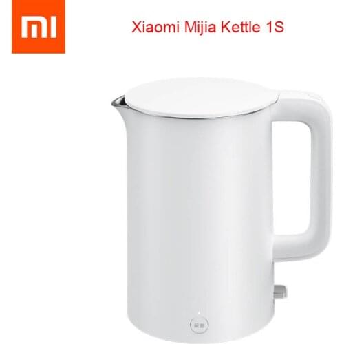 2020 XIAOMI MIJIA Electric Kettle 1S Insulation 55℃ Fast Boiling 304 stainless Teapot kitchen Water Kettle 1.7L Thermos Flask