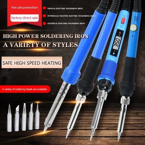 Electric soldering iron 80w liquid crystal digital display adjustable temperature soldering iron head 220v/110v soldering tool