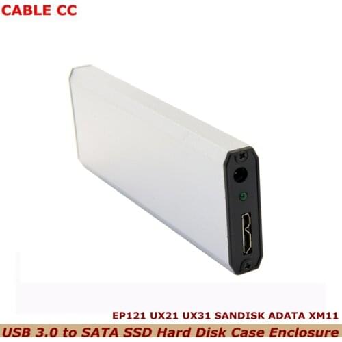 2pcs/1pcs USB 3.0 to SATA SSD Hard Disk Case Enclosure For ASUS EP121 UX21 UX31 SANDISK ADATA XM11 SSD