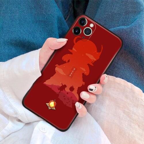 Genshin Impact klee art Soft silicone for iPhone Se 6 6s 7 8 Plus X XR XS 11 12 Mini Pro Max glass TPU phone case cover shell