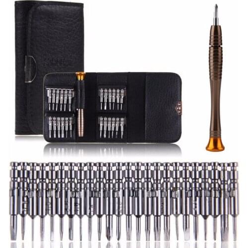 25 in 1 For iPhone Cellphone Tablet PC Repair Screwdriver Set Torx Herramientas Ferramentas Screwdriver Wallet Set Repair Tools
