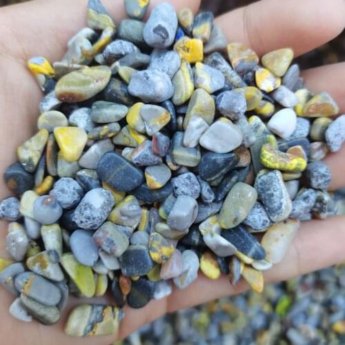 Natural Egg Yellowstone gravel Crystal Rock stones Quartz Mineral healing Specimen Fish Tank flowerpot Decoration