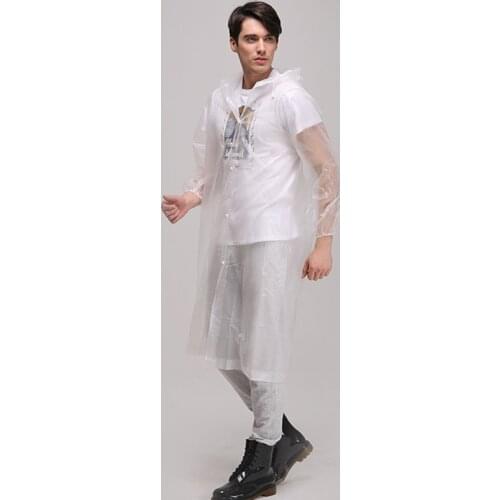 Portable Raincoat and Waterproof Hooded EVA Rain Jacket Poncho Outside Hiking Rainwear Uniform code RainCoat Women rain coat