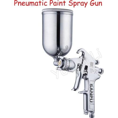 Pneumatic Paint Spray Gun 1.3mm Nozzle High Atomization Household Decorating Paint Spray Gun Professional Painting Gun W-71
