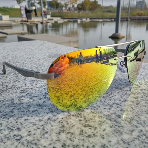 LVVKEE 2020 Hot classic men Polarizing sunglasses driving Rimless sunglasses women Aluminum magnesium frame men sunglasses