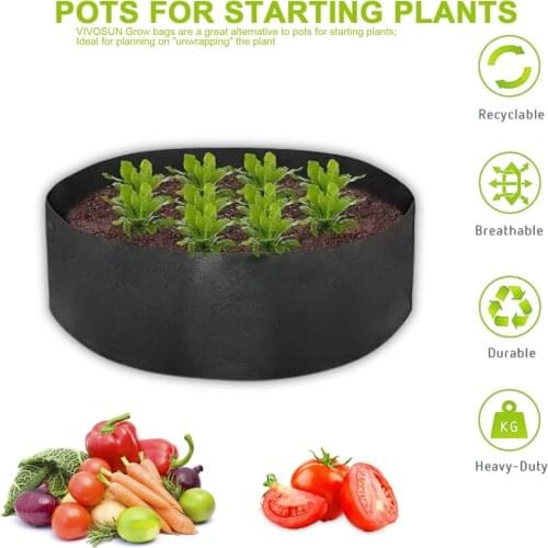 Garden Tool Plant Fabric Pots Durable For Plants Marine-grade UV Exposure Breathable Reusable Planting Container Grow Bags