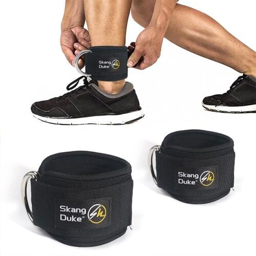 2pcs Sport Ankle Straps Fitness Ankle Support Padded D-ring Ankle Cuffs for Gym Workouts Cable Machines Leg Exercises