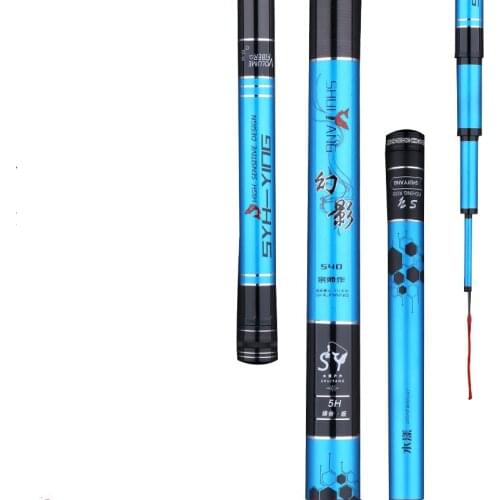 4H 5H 6H Super Hard Taiwan Fishing Rod Carbon Fiber Telescopic Wedkarstwo Olta 3.6M-7.2M 28/19 Tune Carp Fishing Stick Hand Pole