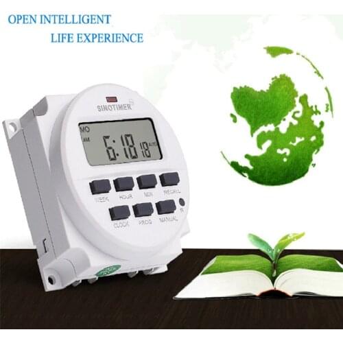 Automatic LCD Digital Electric Garden Water Timer 12V-220V Programmable Relay Control Watering Timer Irrigation Controll System