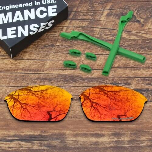 ToughAsNails Resist Seawater Corrosion Polarized Replacement Lenses and Rubber Kit for Oakley Half Jacket 2.0 Sunglasses