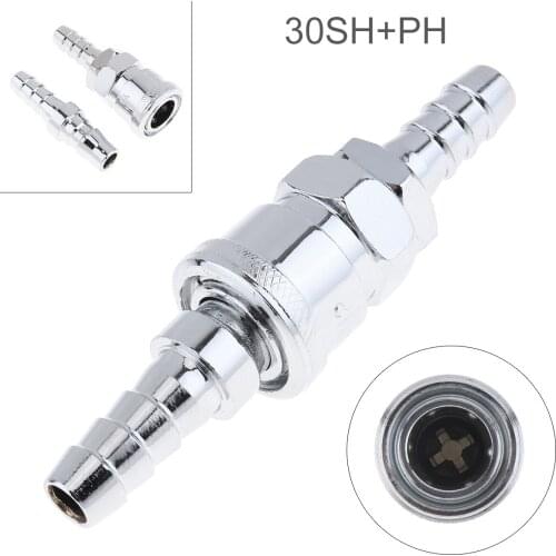 2pcs/set TL-S12 30SH+PH High Speed Steel Pneumatic Fitting High Pressure Connector with Dual Interface and Telescopic Buckle
