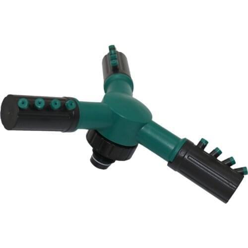 3-head Garden Watering Systems 360 Degree Automatic Rotating Watering Sprinkler Irrigation System with 1/2" Male thread