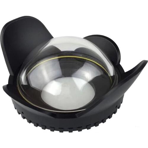 67mm Fisheye Wide Angle Lens Dome Port Shade Cover Optical Fisheye Lens Shade Antireflective Filter for All DSLR ILDC Housing