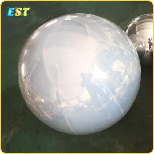 Free shipping Giant Inflatable Mirror Balls, White Color Reflective Ball For Exhibition