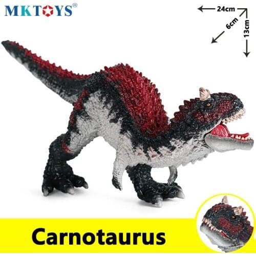 MKTOYS Dinosaure Jouet Carnotaurus Jurassic World Park Figures Gift for Children Toys for Boys Dinosaurios de Juguete
