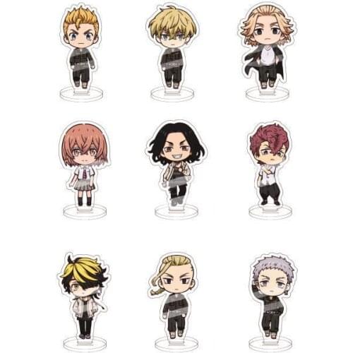 Anime Tokyo Revengers Figure Acrylic Acrylic Takemichi Hinata Acrylic Stand Fan Shaped Desk Desk Decoration for Fnas Gift