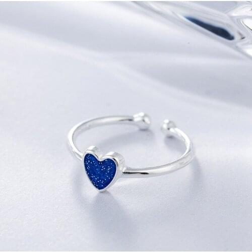 925 Sterling Silver Heart Rings For Women Girls Wedding Finger Ring Fashion Jewelry jz567