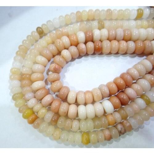 Wholesale Natural Pink Aventurine stone Rondelle Beads 4*6mm 5*8mm Spacer Beads For Jewelry Making Bracelet Accessories
