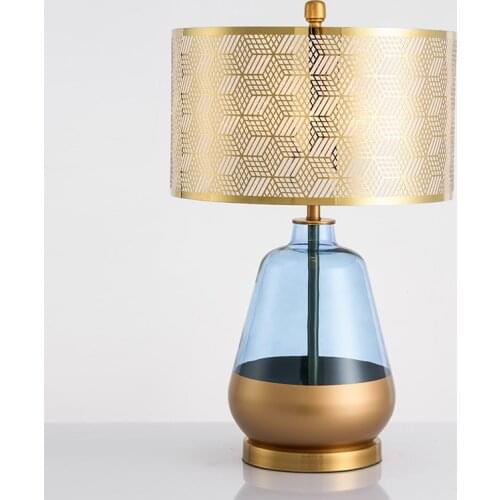 Modern led glass ball table lamp lampada da tavolo lampe de bureau ceramic bedside lamps foldable led light dining room bedroom