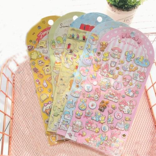 1pc Cute Corner Creature Bronzing Sticker Melody Pudding Dog Diary Label Stickers Scrapbooking DIY Stickers Toy Gift
