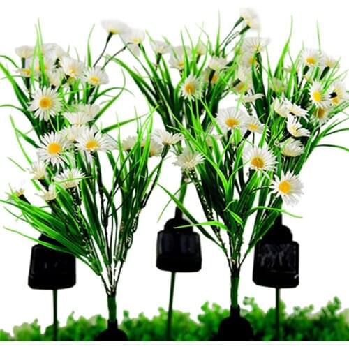 Wildflower LED Solar Light Outside Decoration Yard Garden Backyard Path Waterproof Chrysanthemum Colorful Solar Lamp Lawn Light