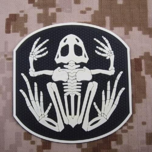 Navy Devgru Seal Team 6 Skeleton Frog Frogman Pvc Rubber Army Tactical Swat 3d Badge Military Badges