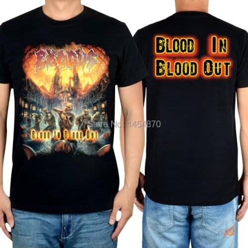 16 designs Horrible Skull Streetwear Exodus Brand t shirt Cotton Punk fitness Hardrock thrash Metal Black shirts skateboard