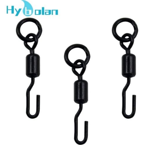 10/20PCS Spinner Swivel for Rig Carp Connector Fishing Accessories for Carp Rig Micro Snap Hook Swivel Tackle Quick Change