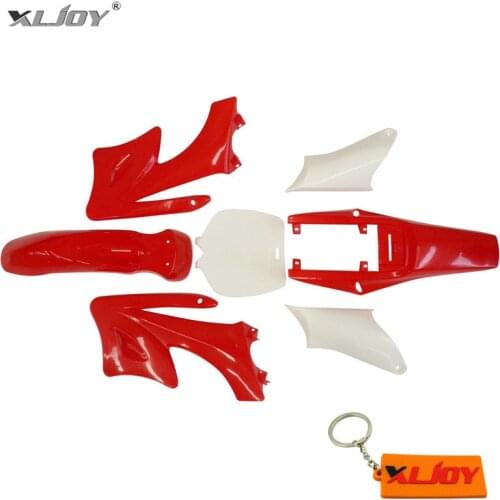 XLJOY Red Plastic Fairing Fender Body Kit For Chinese 2 Stroke 47cc 49cc Apollo Orion Mini Dirt Bikes