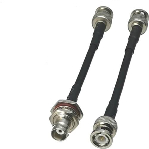 1Pcs RG58 BNC Male plug to BNC Male & BNC Female jack Connector RF Coaxial Jumper Pigtail Cable 6inch~10FT