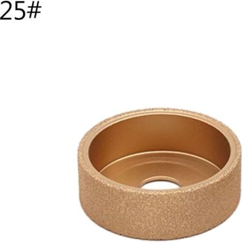 2021 New Brazing Diamond Angle Grinder Stone Slotted Grinding Wheel Round Glass Flat Disc
