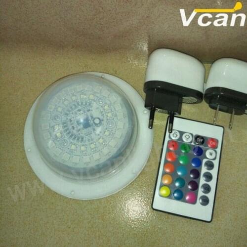 6PCS DHL Free Shipping waterproof ip68 battery operated cordless led lighting control by remote