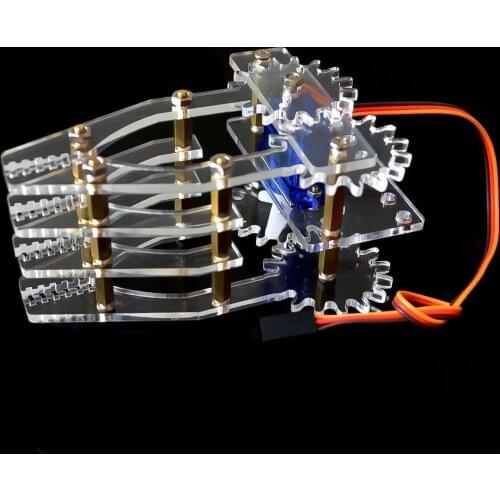 Acrylic robot Claw Manipulator Arm SG90 servos smart robot gripper for arduino SNM200 (without SG90)
