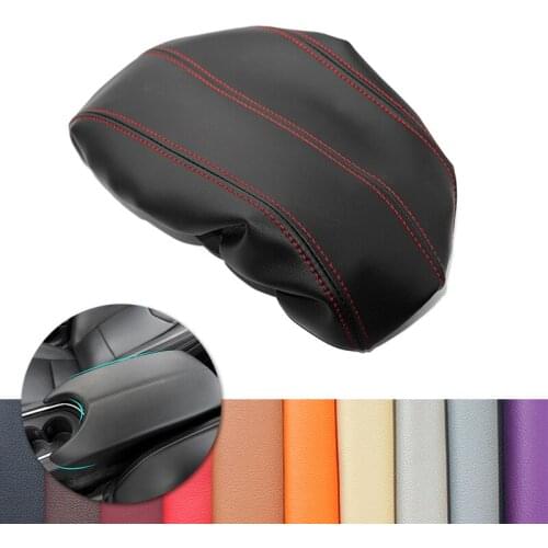 For Cadillac ATS 2013 2014 2015 2016 2017 2018 2019 Center Console Lid Armrest Box Cover Microfiber Leather Elastic Band Type