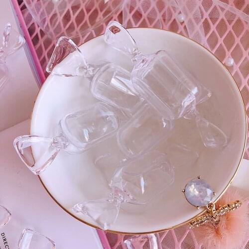 Candy Modeling Storage Box Creative Transparent Plastic Lovely Mini Jewelry Case Organizer Small Item Container Home Storage