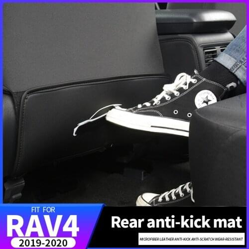 Foal Burning 3PCS/SET for RAV4 2019 2020 Childrens anti-dirty mat Interior Refit Armrest Box Rear Seat Kick Pad