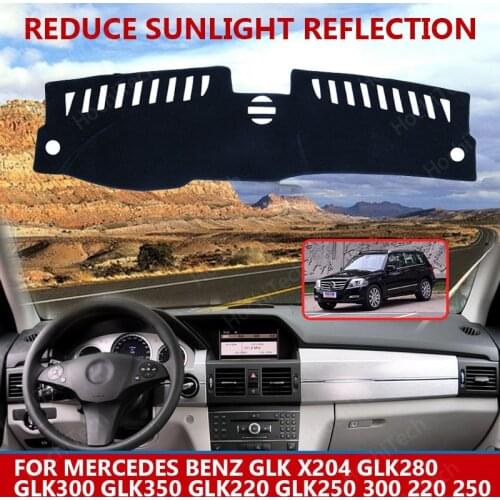 For Mercedes Benz GLK X204 GLK280 GLK300 GLK350 GLK220 250 Dashmats Car-styling Accessories Dashboard Cover Pad Carpet sunshade
