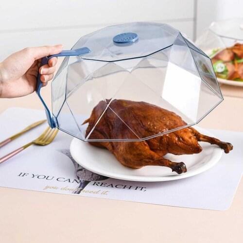 Microwave Oven Cover Oil-proof Fresh-keeping Food Cover With Handle Splash Cover Only For Use In Microwave Mode
