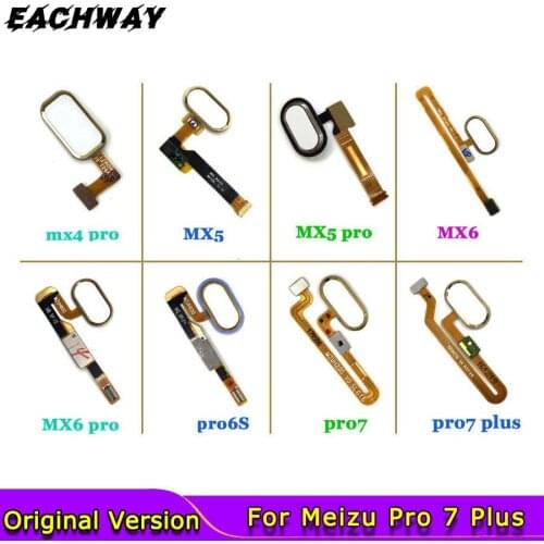 Meizu Pro 6 Home Button MEIZU Pro 7 Plus FingerPrint Flex Cable Ribbon Replacement Parts Black / White /Gold MEIZU Pro 6S Button