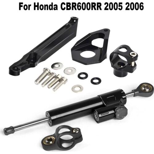 Motorcycle Stabilizer Steering Damper Bracket Mount Kit For Honda CBR600RR CBR 600RR CBR 600 RR 2005 2006 Damper Support Kit