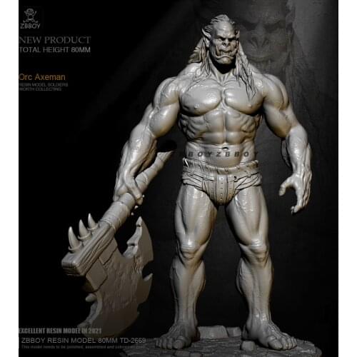 80MM Resin model kits figure colorless and self-assembled TD-2669