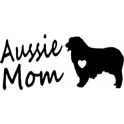 7.5"*3.5" Australian Shepherd Aussie Mom Dog Decal Sticker Cars Trucks Walls Laptop Car Stickers