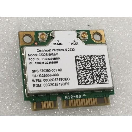 SSEA New Network Card for Intel Centrino Wireless-N 2230 Half Mini Pcie WIFI Bluetooth4.0 Card for Hp DV4 DV6 DV7 SPS 670290-001